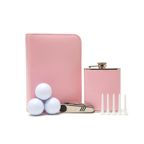 Hole in One Golf and Flask Kit Pink