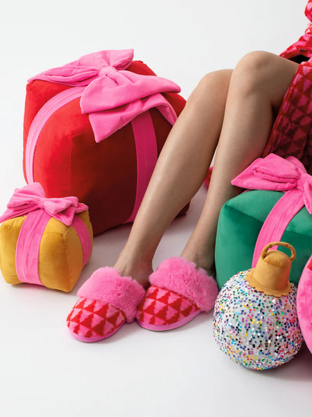 Felicity Pink Tree Slippers
