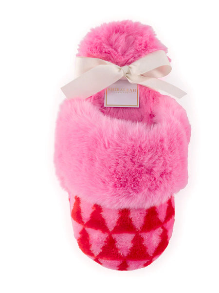 Felicity Pink Tree Slippers