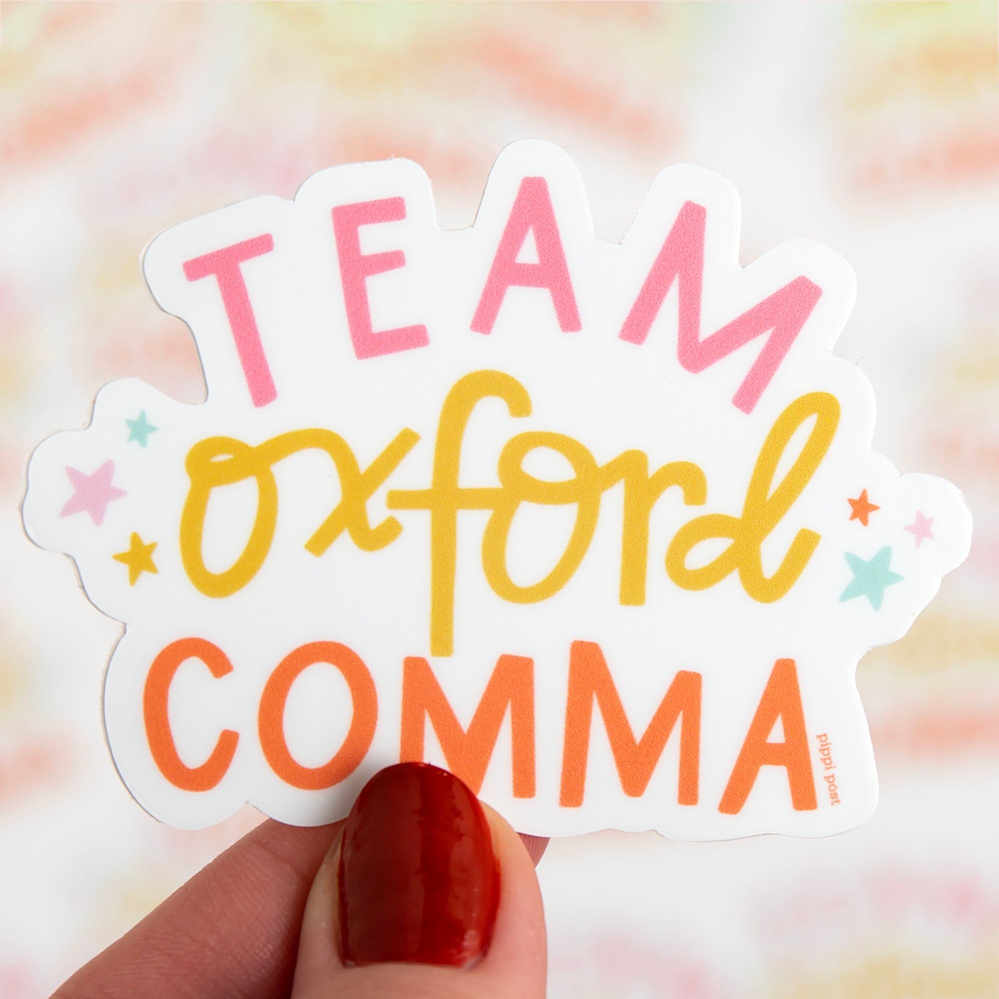 Team Oxford Comma Sticker