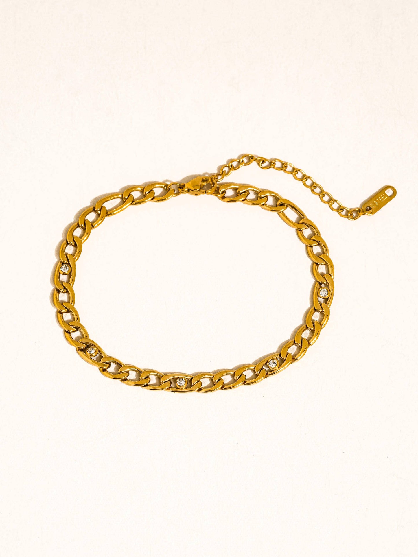Berlin CZ Cuban Chain Bracelet
