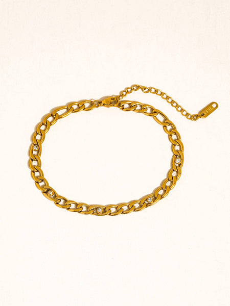 Berlin CZ Cuban Chain Bracelet