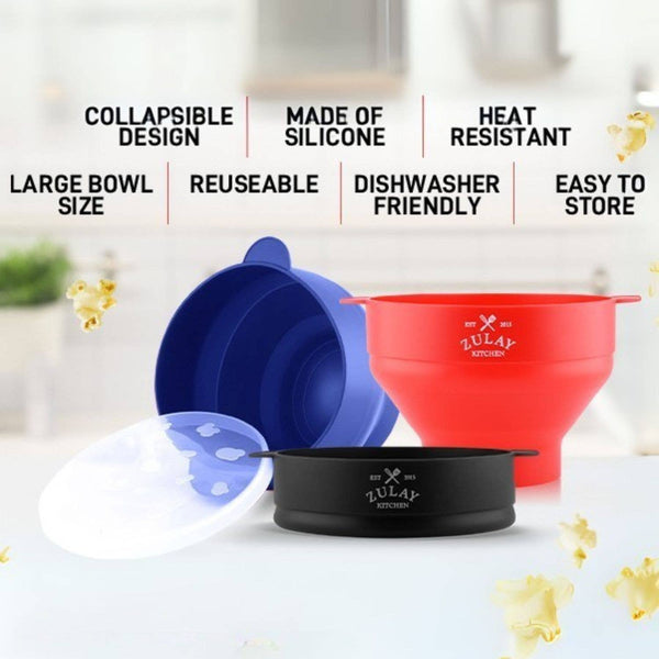 Collapsible Popcorn Popper for Microwave