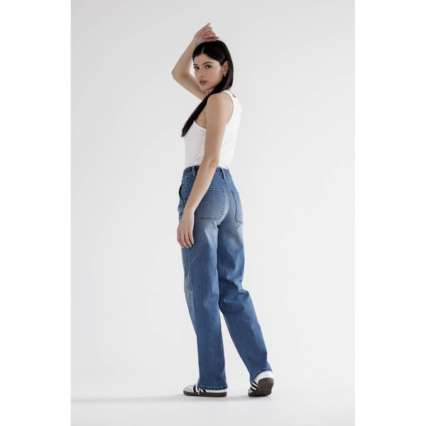 Mica Super High Utility Straight Leg Jeans