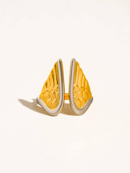 Silvane 18K Gold Angel Wing Ring