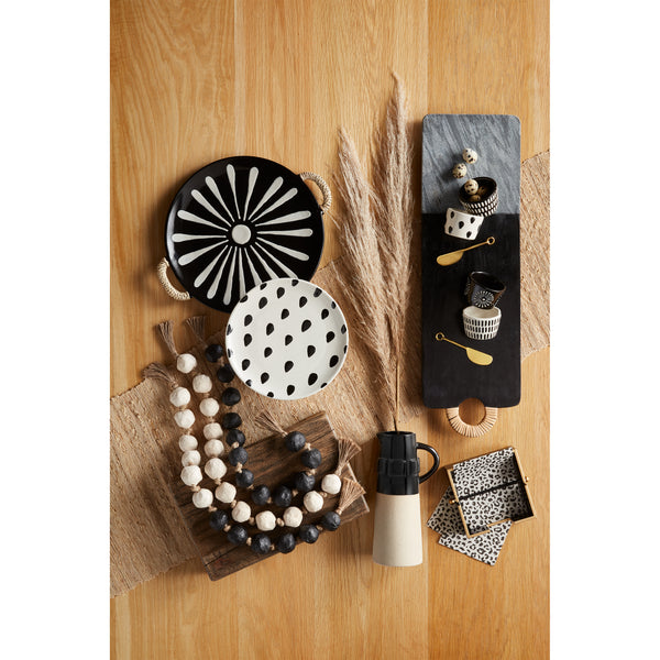 Black Patterned Platters
