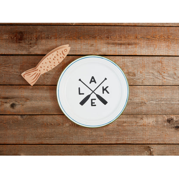 Lake Platter & Tongs Set