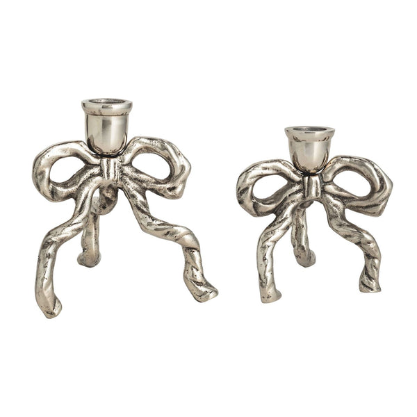 Bow Taper Candle Holders
