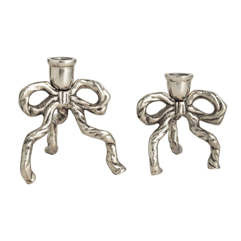 Bow Taper Candle Holders