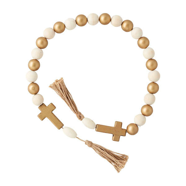 Gold Cross Decorative Beads