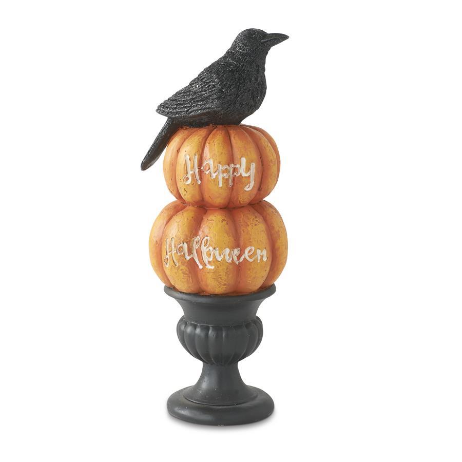 Happy Halloween Pumpkins & Crow