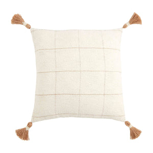 Square Woven Check Pillow
