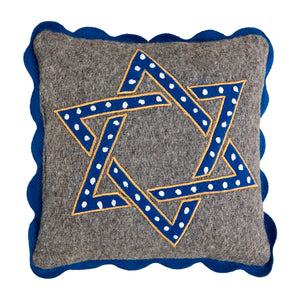 Star Of David Mini Felt Pillow