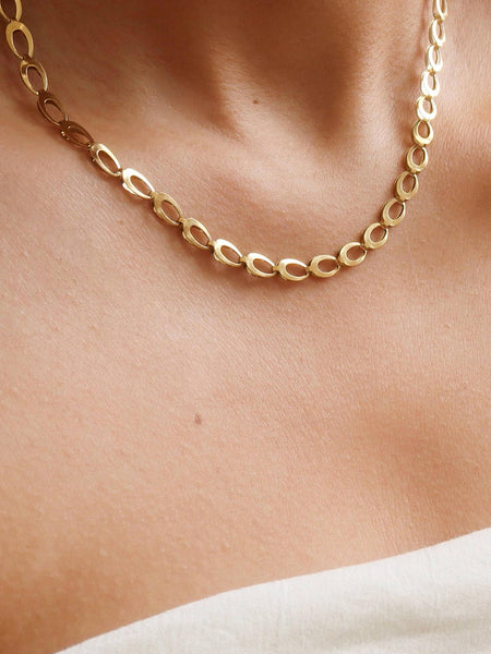 Thessaly 18K Gold Oval Link Chain