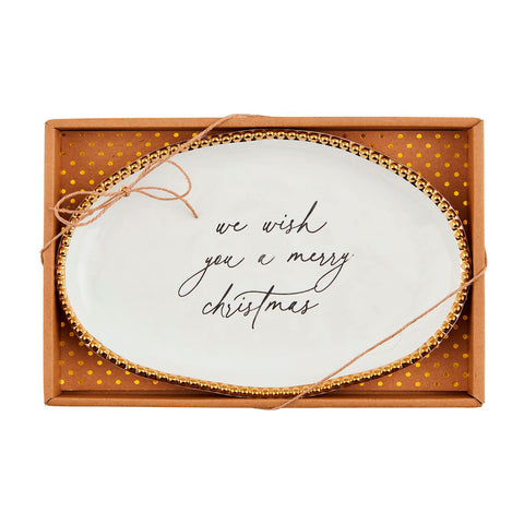 All is Calm Beaded Sentiment Plate