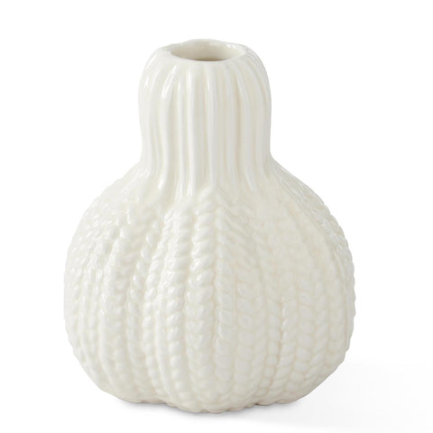 Porcelain Gourd Bud Vase 4.25"