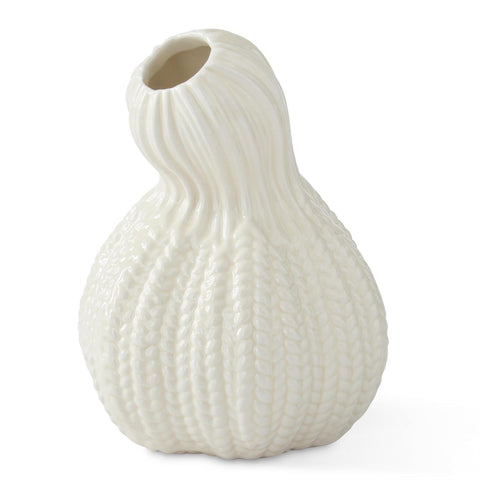 Porcelain Gourd Bud Vase 5.5"