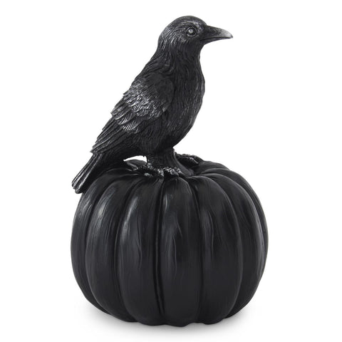 Resin Crow & Pumpkin