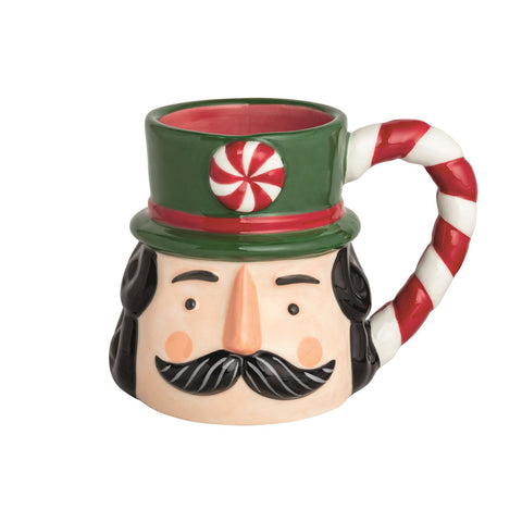 Nutcracker Candy Handle Mug Candy Cane