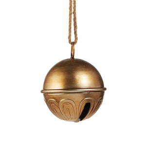 Antique Gold Sleigh Bell 7"