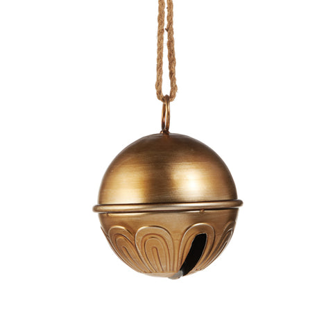 Antique Gold Sleigh Bell 7"
