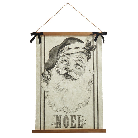 Vintage Santa Gazette Hanging Tapestry