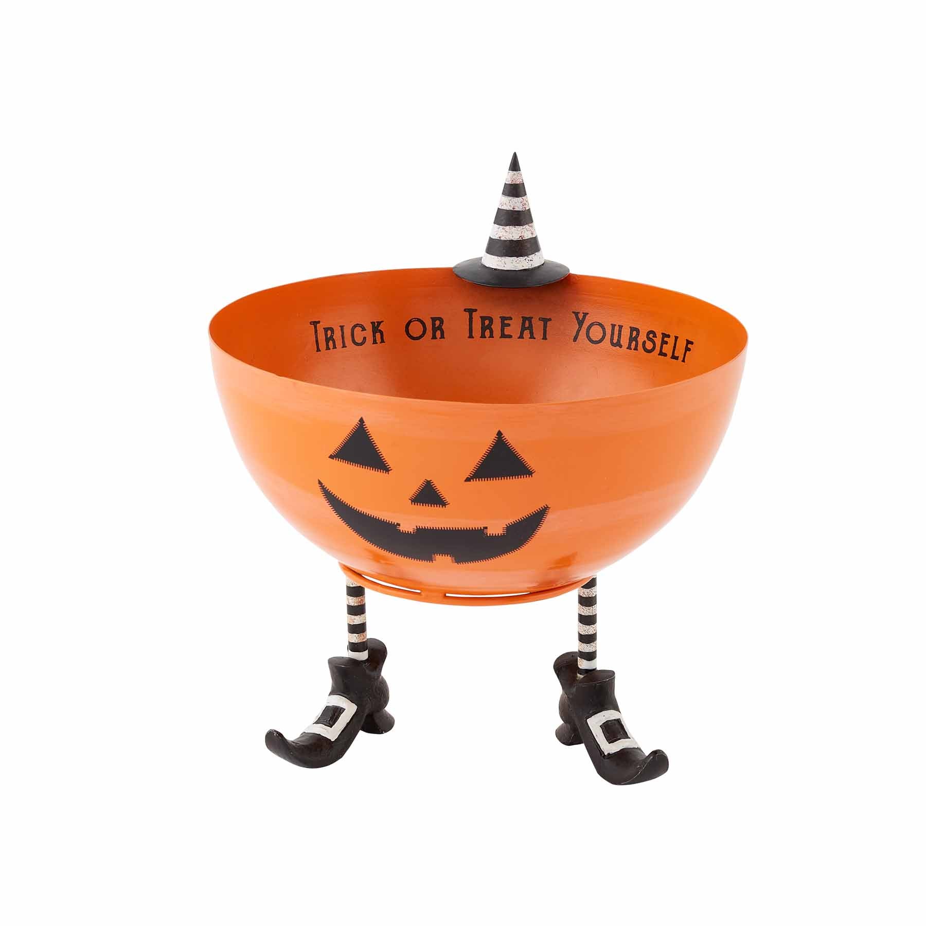 Pedestal Pumpkin Candy Bowl