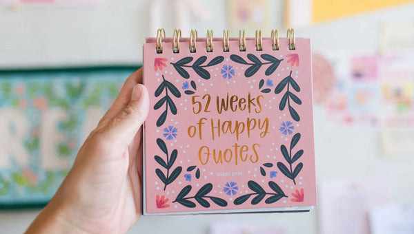 Desk Flip Calendar 52 Weeks of Happy