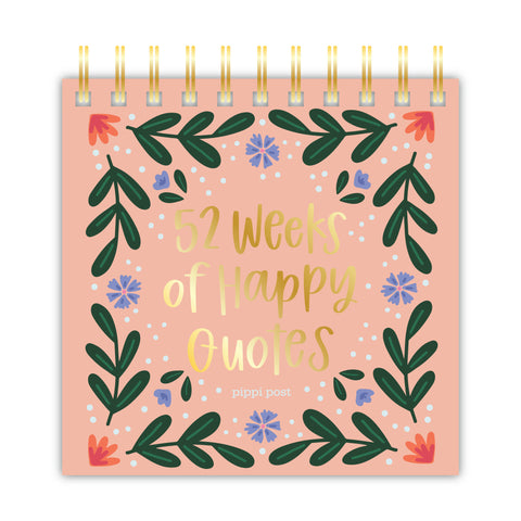 Desk Flip Calendar 52 Weeks of Happy