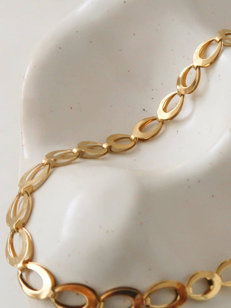 Thessaly 18K Gold Oval Link Chain