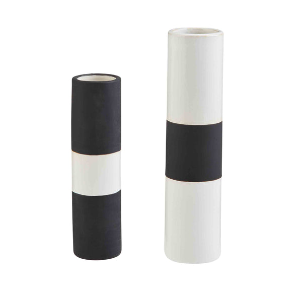 Black/White Bud Vases