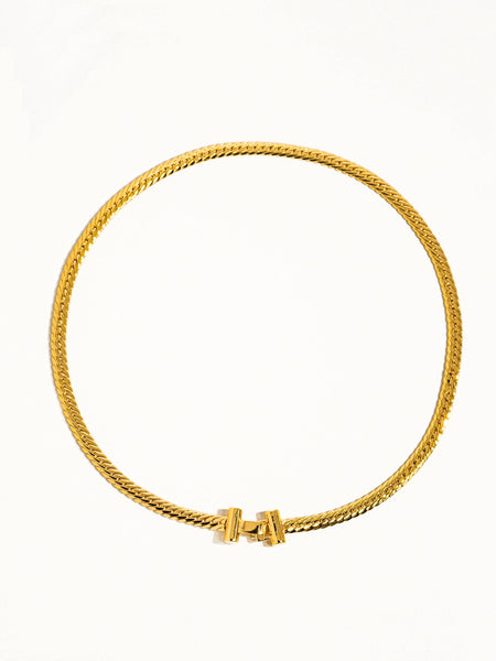 Savannah 18K Gold T Chain Choker