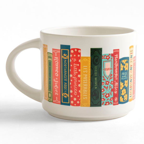 Classic Books Large Ceramic Mug