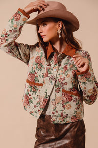 Jane Floral Jacquard Jacket