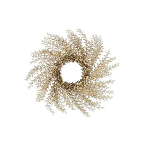 Champagne Glittered Candle Ring