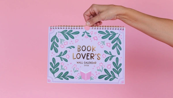 Book Lover's 2026 Spiral Hanging Wall Calendar