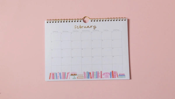 Book Lover's 2026 Spiral Hanging Wall Calendar