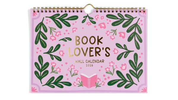 Book Lover's 2026 Spiral Hanging Wall Calendar