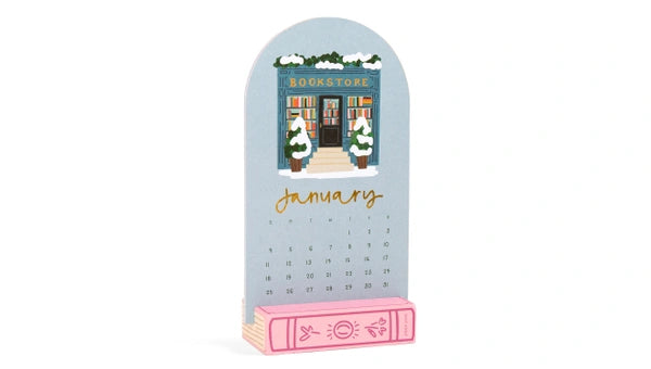 Book Lover's 2026 Mini Desk Calendar