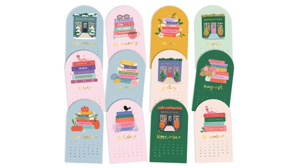 Book Lover's 2026 Mini Desk Calendar