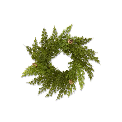 Real Touch Cedar Pine Candle Ring