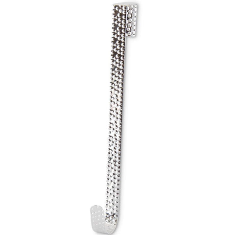 Hammered Metal Wreath Hanger Silver
