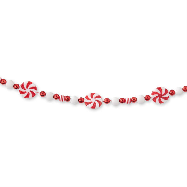 Red & White Peppermint Candy Garland