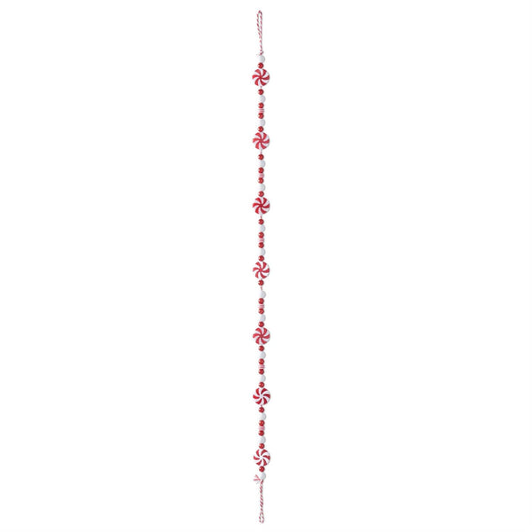 Red & White Peppermint Candy Garland