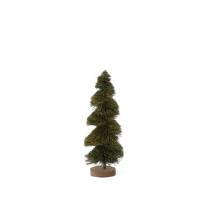 Two Tone Green Sisal Bottle Brush Trees