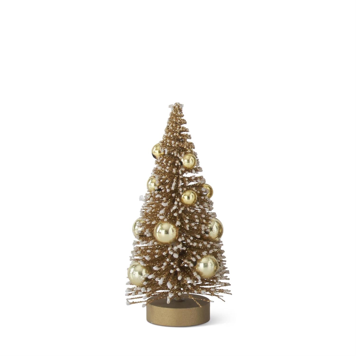 Champagne Bottle Brush Tree with Ornaments
