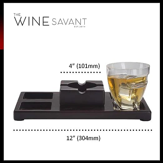 Whiskey Glasses & Cigar Set