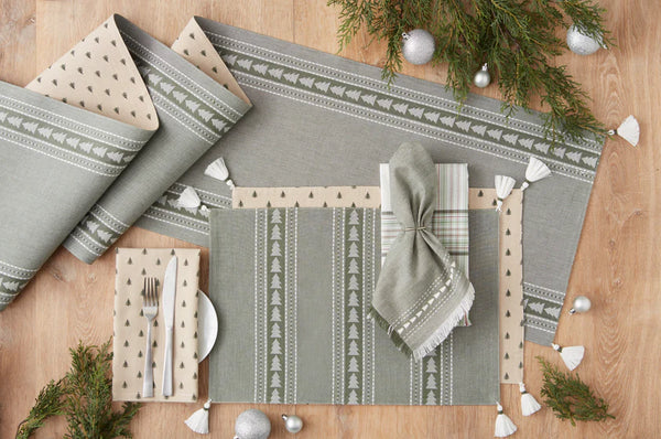 Balsam Fir Tree Dobby Napkin
