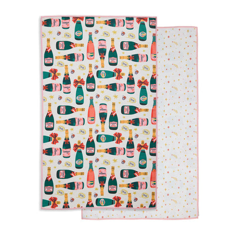 Champagne Printed Microfiber Dishtowel