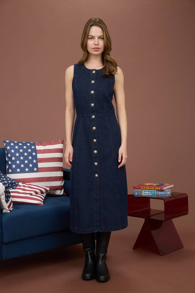 Denim Button Down Dress